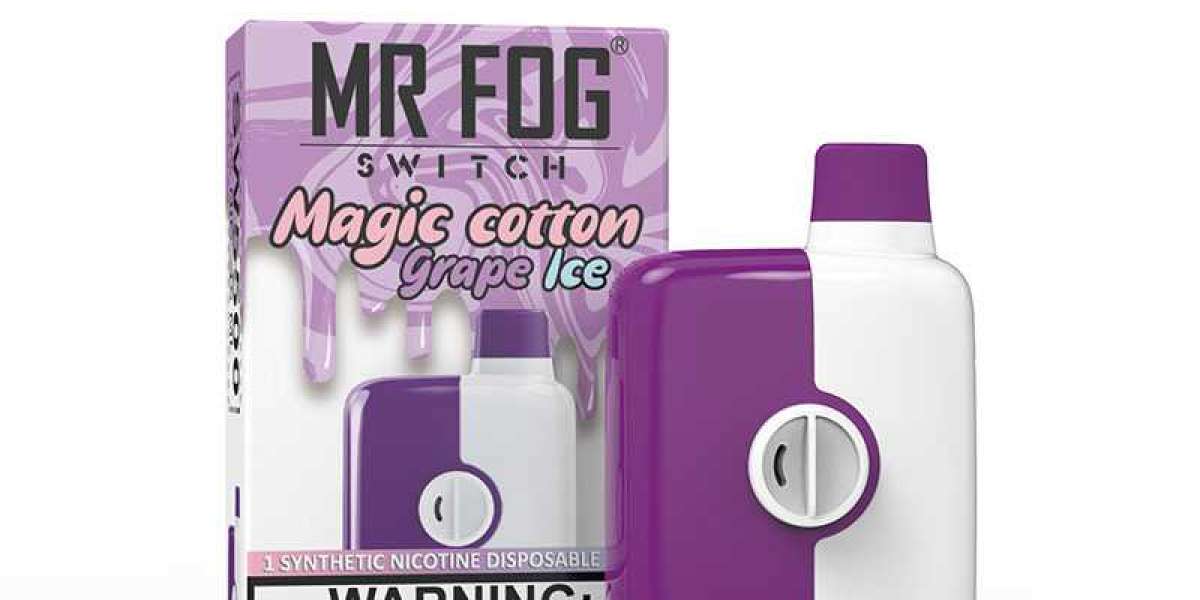 Mr Fog Switch 5500 Magic Cotton Grape Ice: A Flavorful and Refreshing Vaping Experience