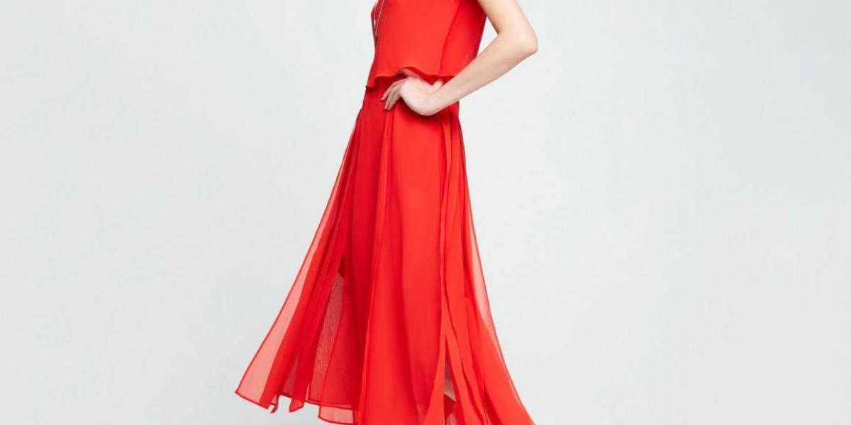 Orange Pure Color Women Dress OEM